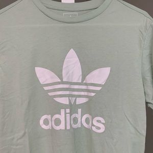 Mint green adidas t shirt